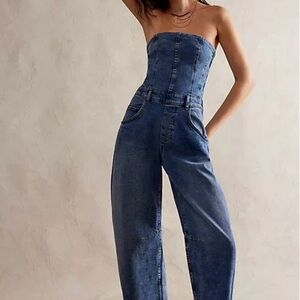 NEW Free People {Je Suis Pret Barrel Jumpsuit}